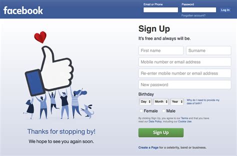 facebook - log in or sign up